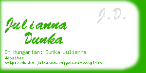 julianna dunka business card